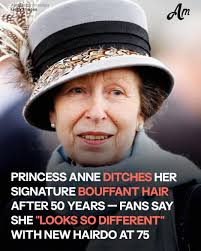 Princess Anne debuted her NEW HAIRSTYLE in her stunning 75th birthday  portrait. 😍⬇️