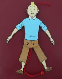 ( imprimer les modèles sur feuille carton blanc , découper , colorier et les fixer avec des attaches parisienne et voilà le tour est jouer) bonhomme. Tintin Pantin Articule Trousselier En Bois 23 Cm Catawiki