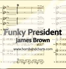 funky president horn chart pdf horn band charts