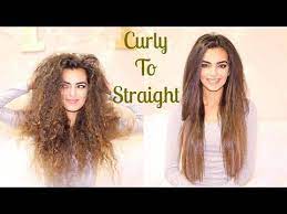 How I Straighten My Hair Perfectly Naturally Curly Thick Hair Youtube Thick Hair Styles Curly Hair Styles Naturally Straight Hairstyles