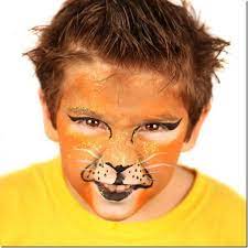 Maquillaje De Leon Para Carnaval Idisfraz Lion Face Paint Face Painting Halloween Face