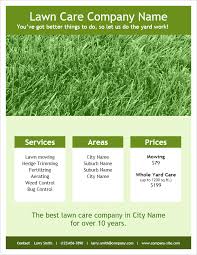 Lawn Care Flyer Template By Vertex42 Com Lawn Care Flyers Lawn Care Lawn Care Business