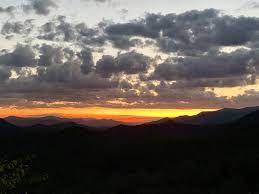 Sunset Last Night In The Great Smokey Mountains Natuinal Park Just North Of Bryson City
