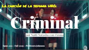 (natti natasha) como tú no hace, rompe la ley tu eres un delito que yo quiero cometer si por eso dieran tiempo, perpetuar debieras ver para mis problemas que no quiero resolver no tú me encantas. Span 101 Songs Criminal By Natti Natasha Ft Ozuna Stacey Margarita Johnson