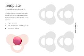 Eos Baby Pacifier Blank Holder Template Eos Holder Template Silhouette Studio Cricut Silhouette Crella