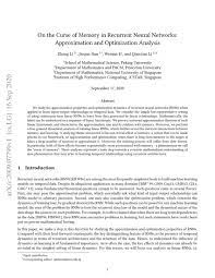 Zhong li, jiequn han, weinan e, and qianxiao li, on the curse of memory in recurrent neural networks: Qianxiao Li Deepai