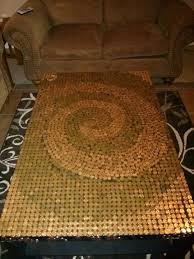 Penny Coffee Table I M Doing Exactly This Penny Floor Penny Floor Designs Penny Table Tops