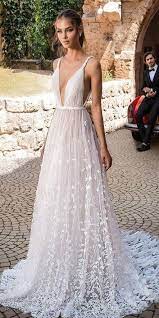 Deep V Neck 3d Floral Lace Romantic A Line Boho Wedding Dress Robe De Mariee Gdc1050 Wedding Dresses Backless Wedding Dream Wedding Dresses
