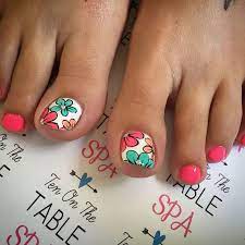 Flower Nail Art Pedicure Polish Summer Nail Designs Summer Toe Nails Toe Nail Designs Toe Nails