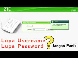 Zte f660 password doesn't work. Cara Lupa Username Dan Password Indihome Tutorial Indonesia Youtube