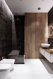 Extremly Menly Spirit Bathroom With Dark Tones On First Plan Badezimmerideen Badezimmer Design Badezimmer