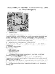 Maybe you would like to learn more about one of these? Kehidupan Masyarakat Indonesia Pada Masa Demokrasi Liberal Dan Demokrasi Terpimpin