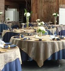 These runners are handmade made using 10 oz quality burlap with a rustic feel. Pin By Me On Reception Music Food Decor Etc Blue Table Linens Table Cloth Decorations Blue Tablecloth