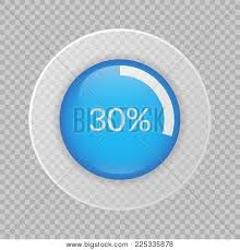 30 Percent Pie Chart Vector Photo Free Trial Bigstock