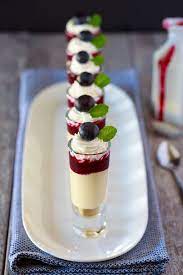 You want it to be easy enough to transport without spilling or getting smooshed, it should be simple to serve without a lot of fuss, and it should look good enough to make your picnic feel like a party. Blueberry Cheesecake Shooters Recipe Dinner Party Desserts Dessert Bites Cheesecake Shooters