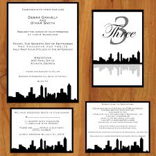 Atlanta Skyline Wedding Invitations Atlanta Georgia Etsy Wedding Invitations Printable Wedding Invitations Custom Wedding Invitations