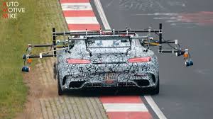 2020 Mercedes Amg Gt R Black Series Spied Testing At The Nurburgring Youtube