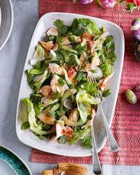 Home Smoked Salmon With Green Herb Lettuce Salad Recipe Lettuce Salad Recipes Salad Recipes Recipes