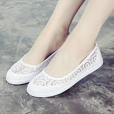 Breathable Flower Flat Girl Shoes Teenager Flat Shoe Cotton Fabric Touchy Style Nursing Shoes Casual Shoes Women Flats Casual Shoes Women