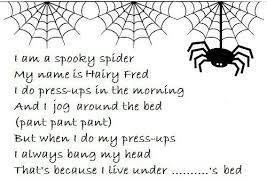 I Am A Spooky Spider My Name Is Hairy Fred Childrensrhymes Nursery Songs Kids Poems Preschool Songs