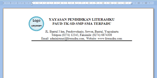 Maybe you would like to learn more about one of these? Cara Membuat Kop Surat Di Microsoft Word Siswapedia