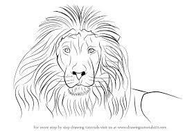 How to draw a lion. How To Draw A Lion S Face Drawingtutorials101 Com Lion Face Animal Drawings Lion Sketch