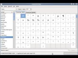 Image result for gnome character map