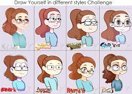 Collection by techmohol • last updated 3 days ago. Draw Yourself In Different Styles Meme By Carolina1358 On Deviantart