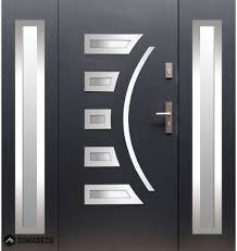 Fargo 23 T Porte Double Vantaux Stainless Steel Doors Double Glazed Front Doors Front Entry Doors