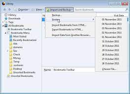 How To Restore Firefox Bookmarks - Ghacks Tech News