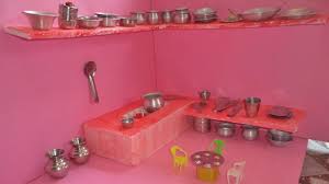 indian traditional wooden toy kitchen