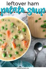 This Easy Ham And Potato Soup Recipe Is Creamy And Delicious Made Right On The Stovetop This Lightener Version Ham And Potato Soup Recipes Potato Soup Recipe