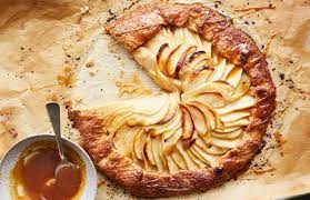 Apple Pear Galette With Apple Cider Caramel Recipe Caramel Apple Cider Recipe Apple Cider Caramels Caramel Recipes