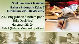 Sebelumnya kamu bacalah kembali cerita fantasi 1 dengan judul kekuatan ekor biru nataga pada halaman 45 46 47 dan cerita 2 berjudul anak rembulan negeri misteri di balik pohon kenari pada halaman 47 48 isilah tabel berikut! Soal Dan Kunci Jawaban Bahasa Indonesia Kelas 7 Penggunaan Sinonim Pada Teks Deskripsi Halaman 22 23 Youtube