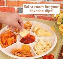 LUVCOSY 60 Pcs Disposable Divided Serving Trays & Platters ...