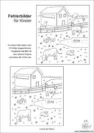 Fehlerbild Fur Kinder Mit Tieren Auf Dem Bauernhof Fehlersuche Ratsel Fur Kinder Fehlerbilder Vorschule