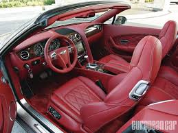 Red Leather Bently Car Automotive Upholstery Bentley
