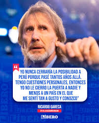 𝐏𝐀𝐋𝐀𝐁𝐑𝐀 𝐃𝐄𝐋 '𝐓𝐈𝐆𝐑𝐄'! 🗣🦁 Ricardo Gareca, el estratega que  dejó una huella imborrable en la selección peruana, ilusiona a miles de  hinchas tras no descartar la posibilidad de volver a ponerse el