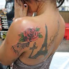 It also expresses one's love for music, which is the reason why young music fans would be spotted bearing such tattoos. Important Inspiration 38 Rose Tattoo Song