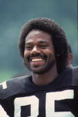 Wide receiver Calvin Sweeney of the Pittsburgh Steelers smiles while...  News Photo