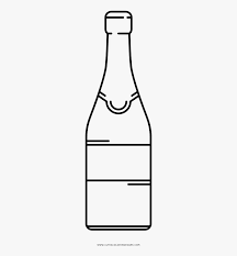 Champagne Bottle Coloring Page Glass Champagne Bottle Bottle Coloring Pages