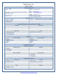 Sample One Page Business Plan Template Small Business Plan One Page Business Plan Business Plan Template