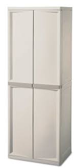 Cabinet 4 Shelf With Putty Handles Large Platinum Storage Utility Hobby Garage Storage Cabinet Shelves Plastic Storage Cabinets Utility Storage Cabinet