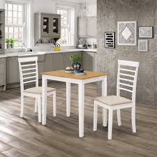Round table with 4 chairs in excellent condition, ideal for small places (apartments), gently used. Ledbury Solid Rubber Wood Small Kitchen Dining Table Set Hallowood