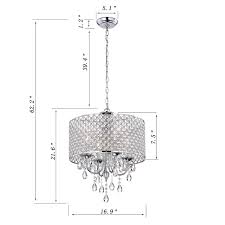 Larger rooms and those with high or sloped ceilings benefit from large crystal drum chandeliers that beautifully reflect light and serve as the focal point of the room. Aaryn 4 Light Drum Chandelier Overstock 12236752