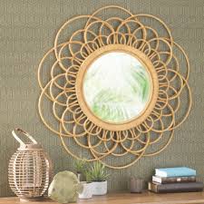 Yucca Artificiel En Pot H 24 Cm Maisons Du Monde Miroir En Rotin Miroir Osier Meuble Deco