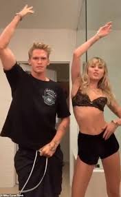 Miley Cyrus And Cody Simpson Perform Provocative Dance Routine In Their Bathroom Daily Mail Online