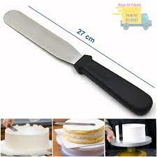 1 Pcs Spatula Krim Kue Mentega 27 Cm Stainless Gagang Plastik Alat Penghalus Cream Fondant Dekorasi Kue Ultah Icing Nengloyang In 2021 Kue Mentega Fondant Mentega