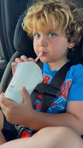 Just a boy and his milkshake. My 🩵