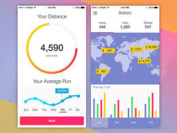 Mobile Ui Design Inspiration Charts And Graphs Check Them Out